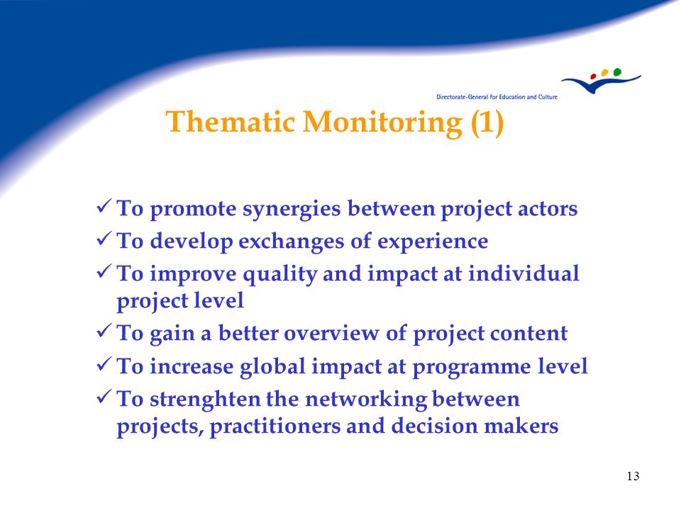 Thematic Monitoring (1)