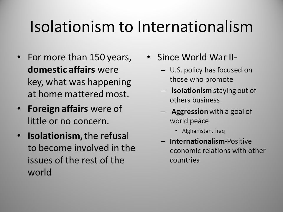 Key Events In American Foreign Policy Chart