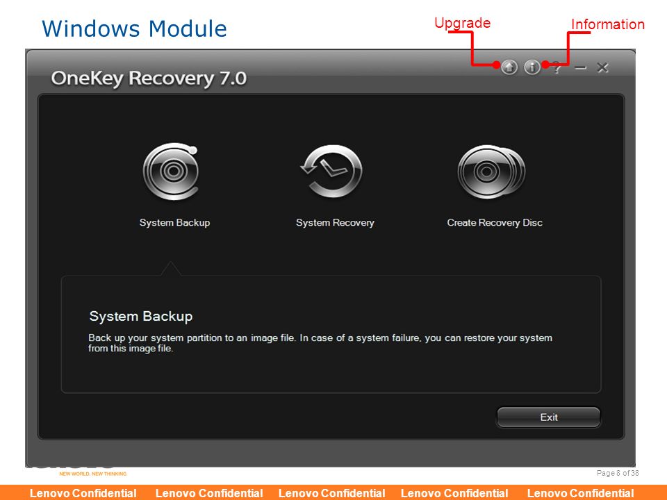 Windows Module Upgrade Information