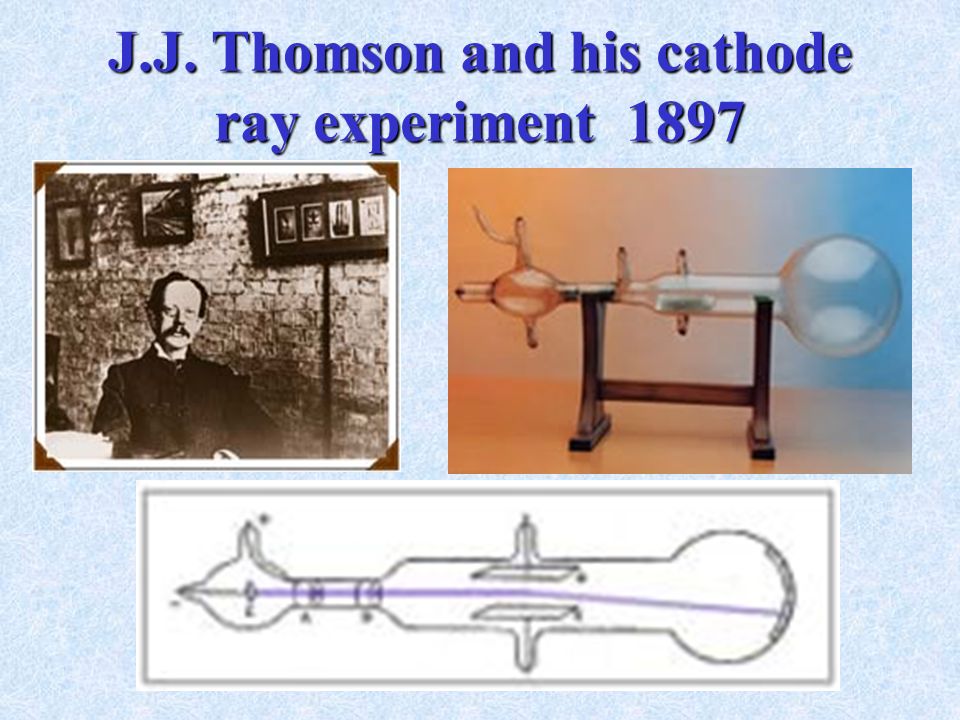 J.J. Thomson and his cathode ray experiment 1897