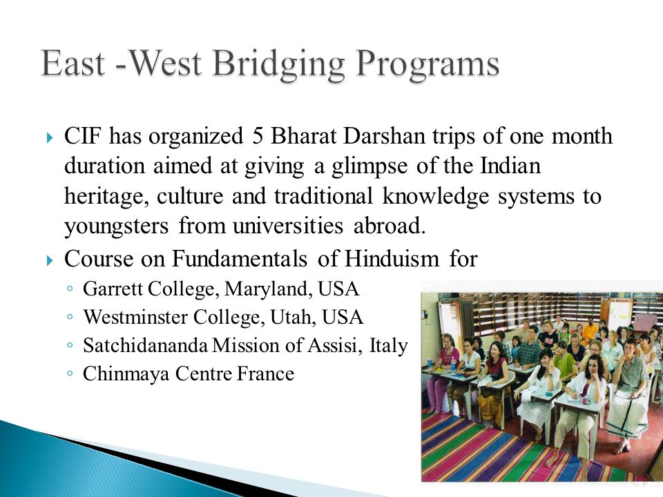 East -West Bridging Programs
