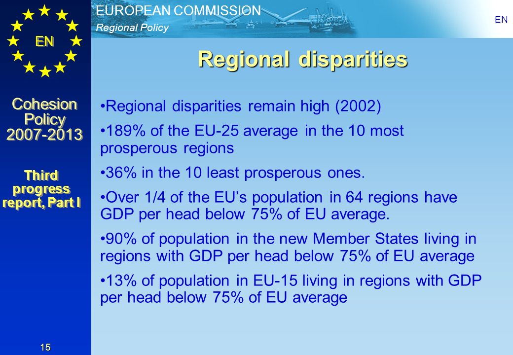 Regional disparities Regional disparities remain high (2002)