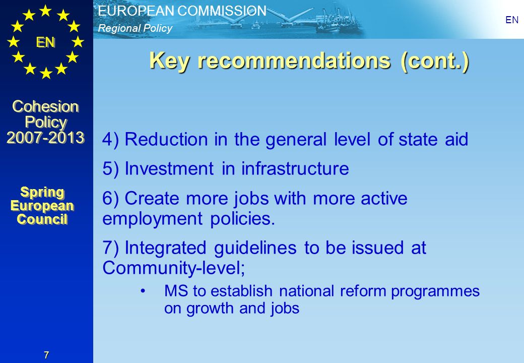 Key recommendations (cont.)