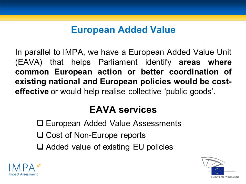 European Added Value EAVA services