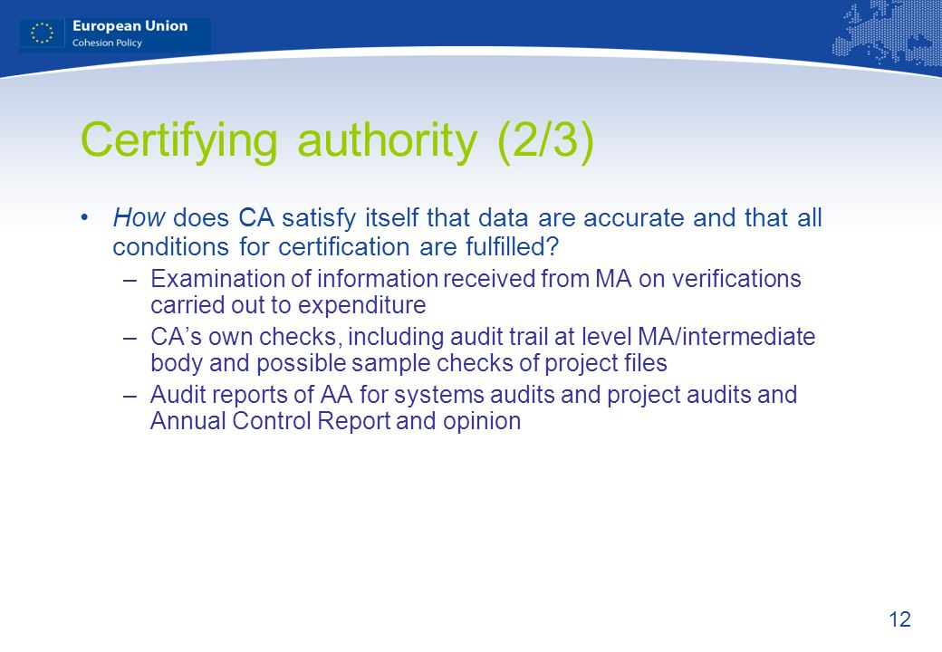 Certifying authority (2/3)