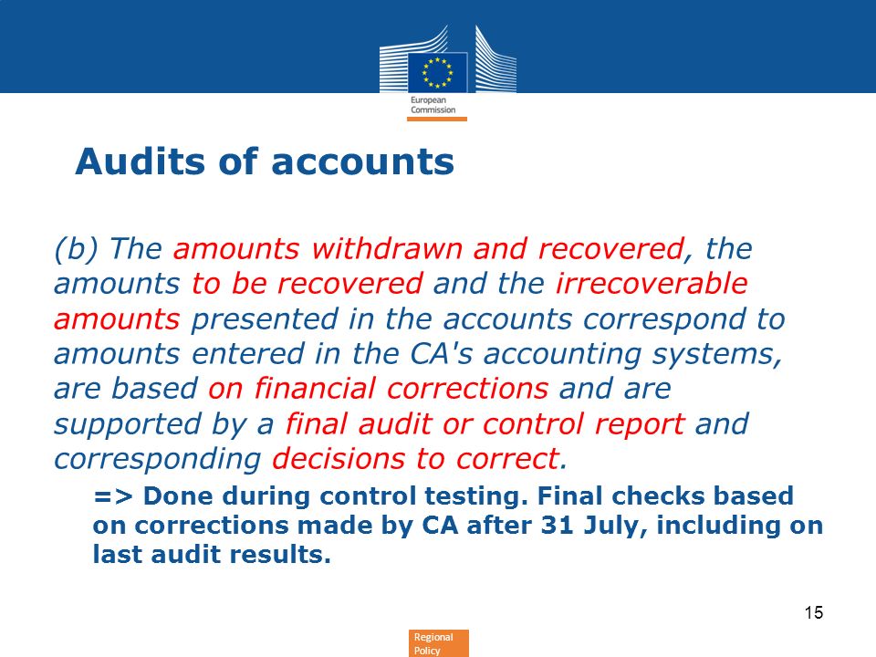 Audits of accounts
