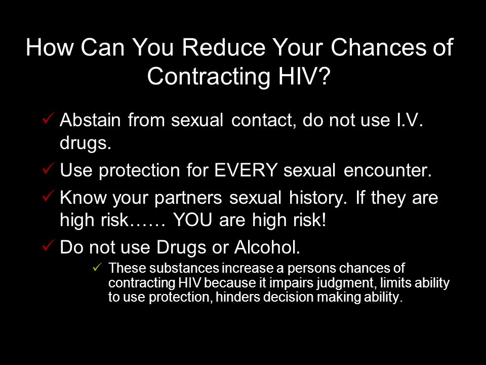 How Can You Reduce Your Chances of Contracting HIV