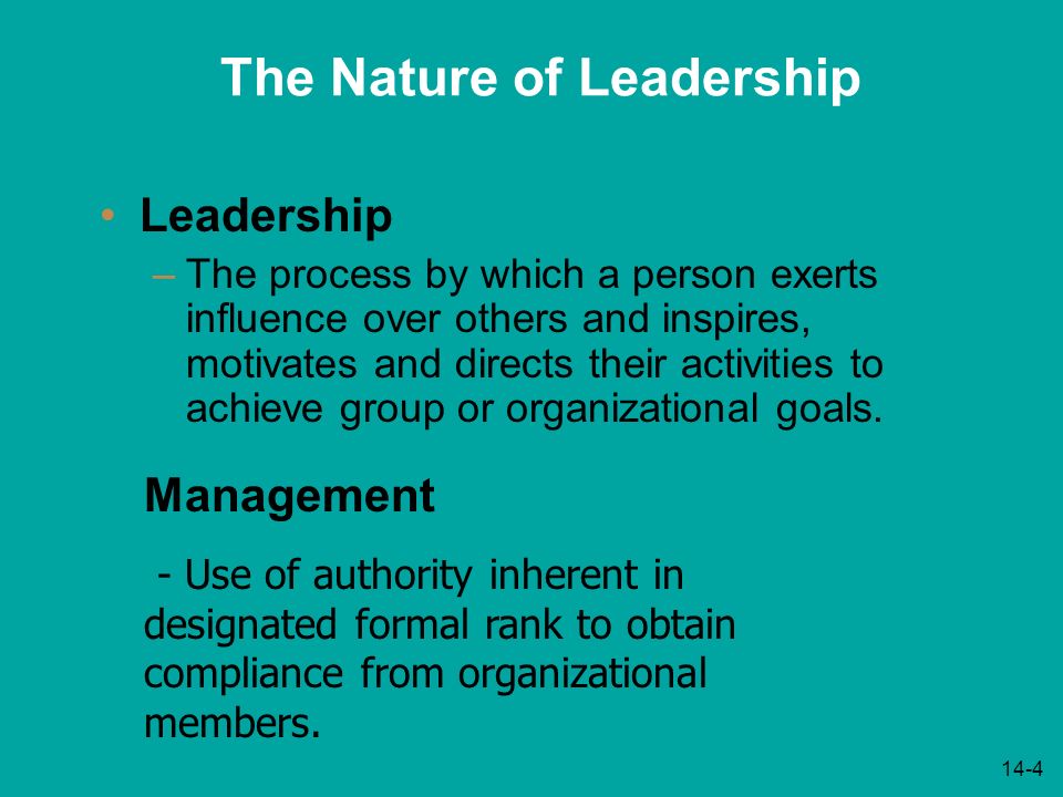 Handout #1 The Nature of Leadership - ppt video online download