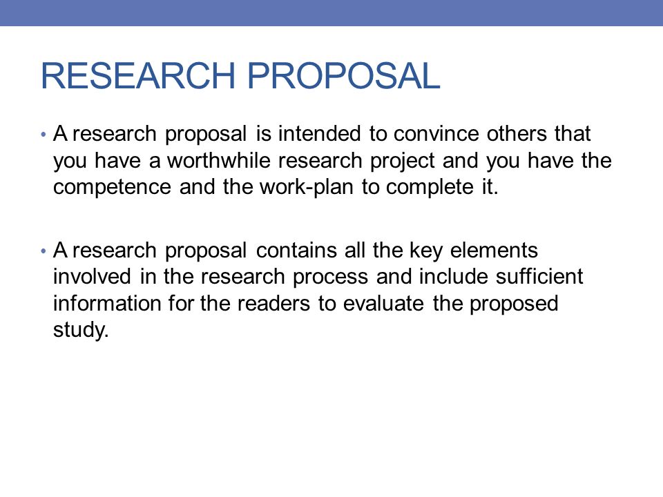 how to make research proposal format