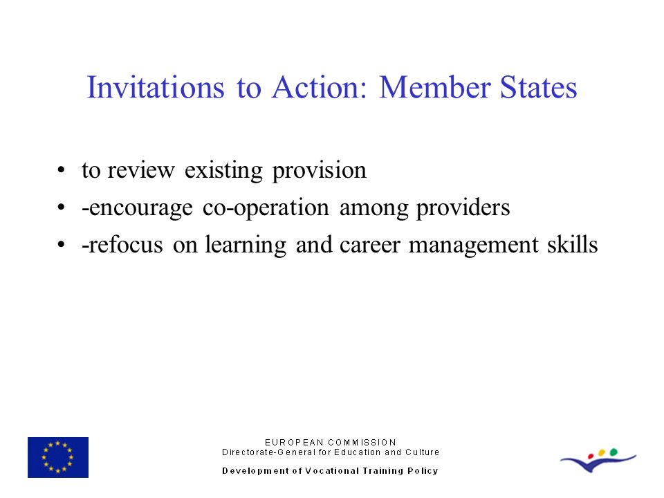 Invitations to Action: Member States