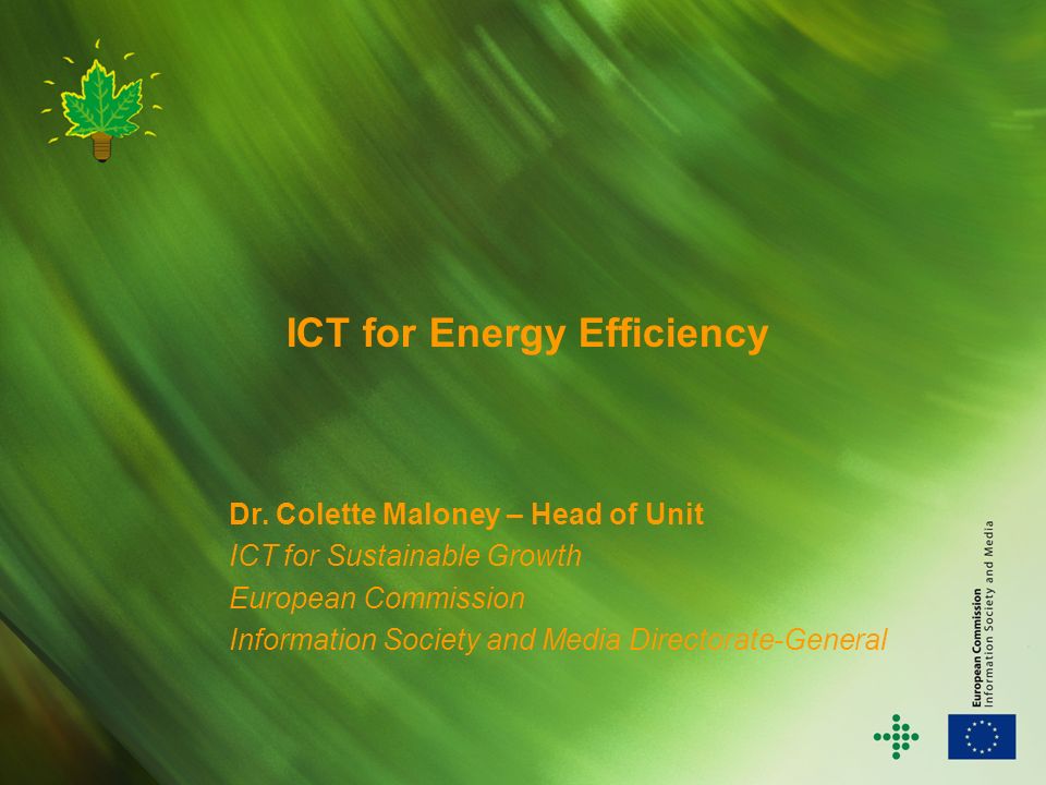 ICT for Energy Efficiency