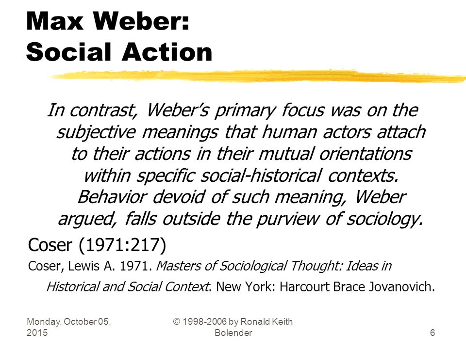 max weber social action theory