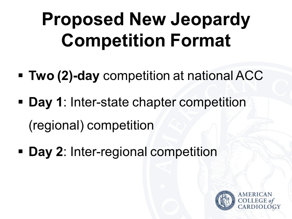 Proposed New Jeopardy Competition Format
