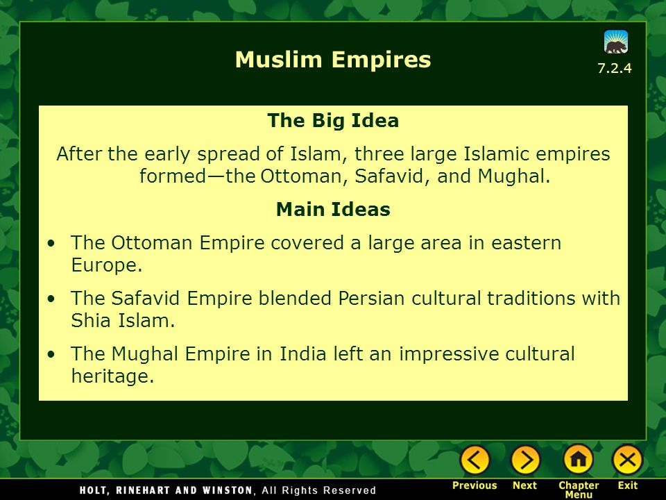 Muslim Empires The Big Idea