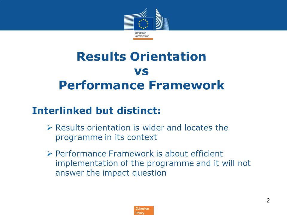 Results Orientation vs Performance Framework