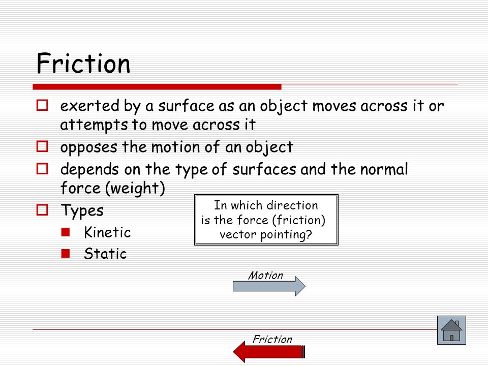 is the force (friction)