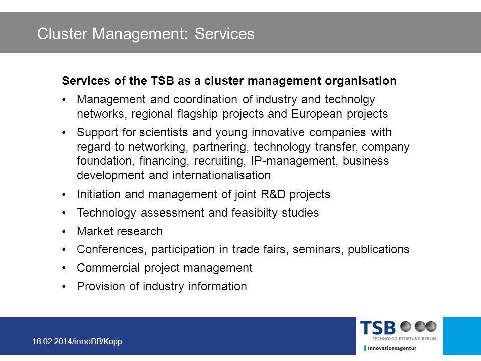 Cluster Management: Services