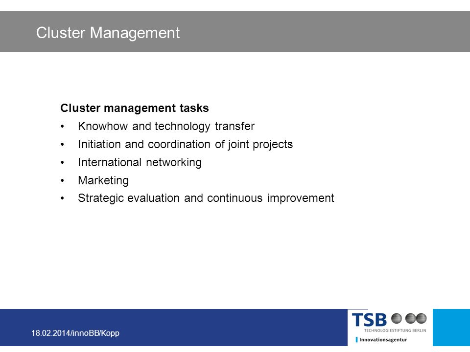 Cluster Management Cluster management tasks