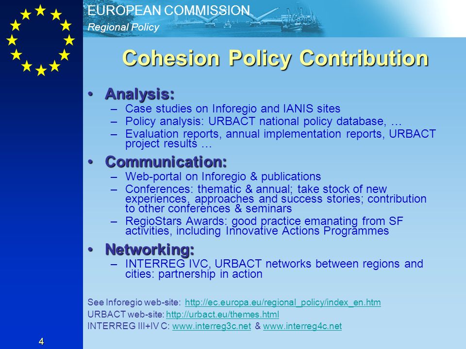 Cohesion Policy Contribution