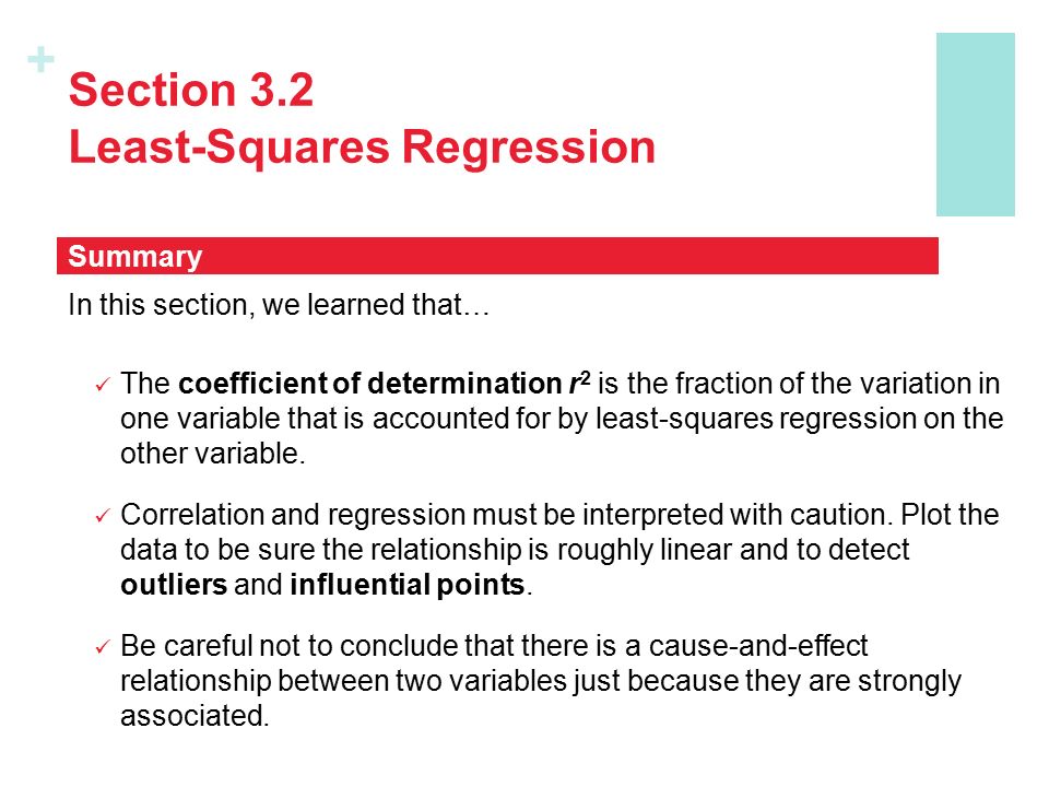 Section 3.2 Least-Squares Regression