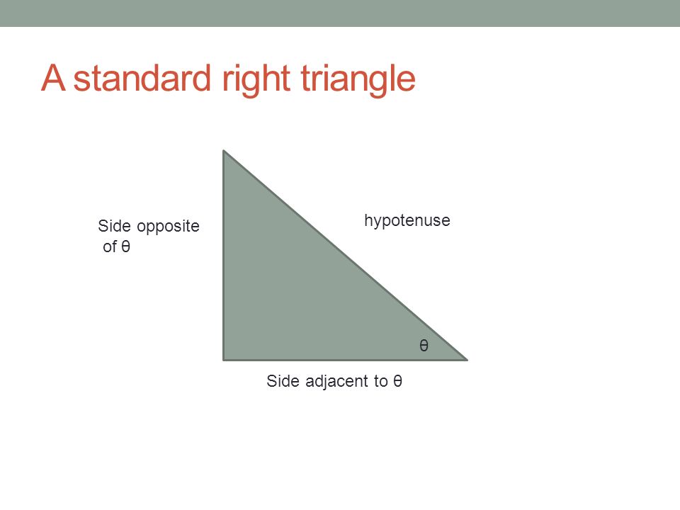A standard right triangle