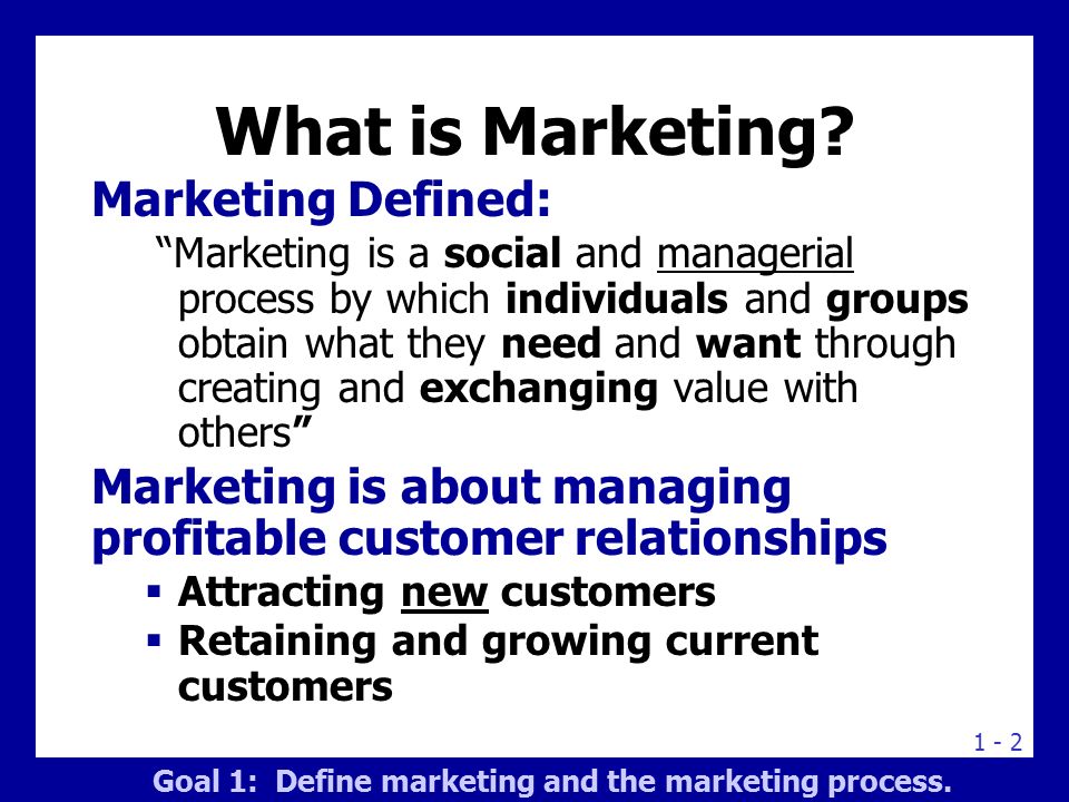 elements of marketing process