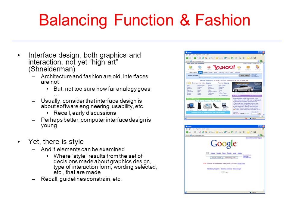 Balancing Function & Fashion