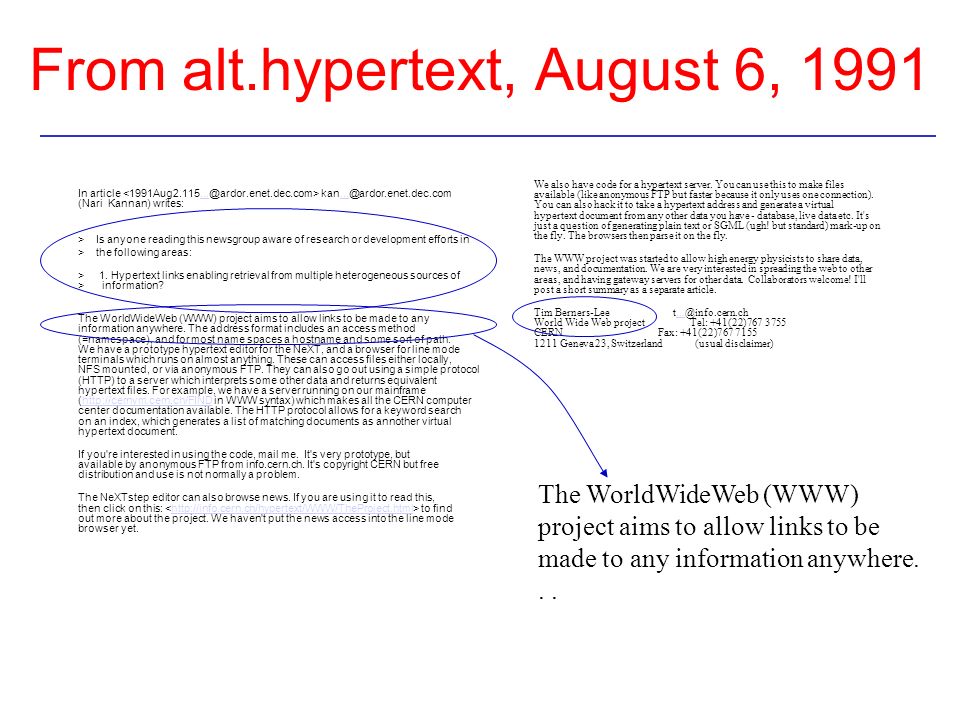 From alt.hypertext, August 6, 1991