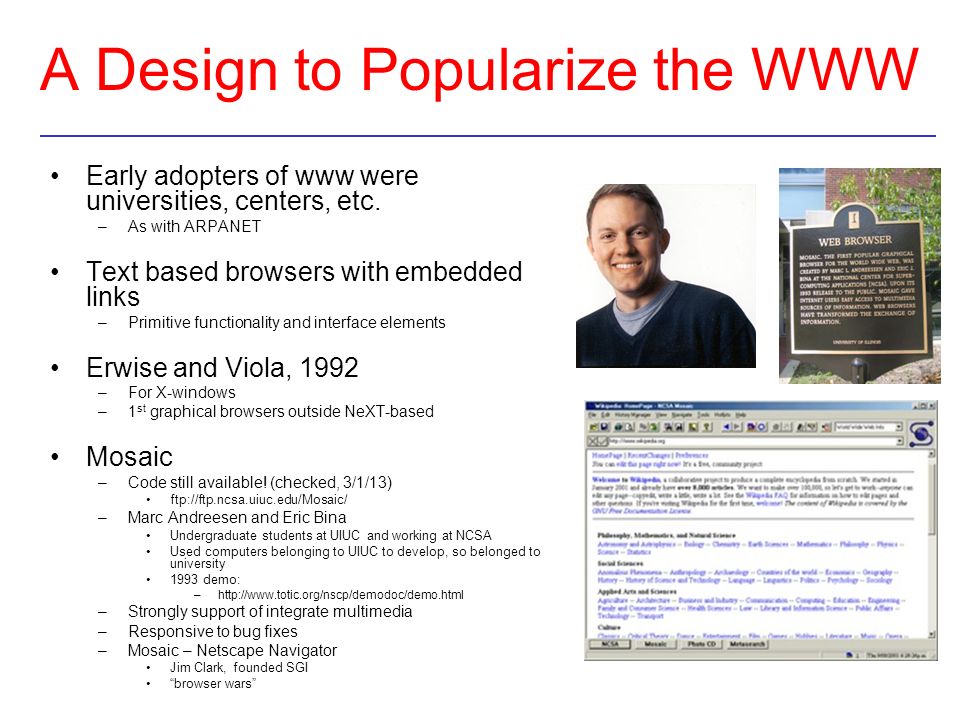 A Design to Popularize the WWW