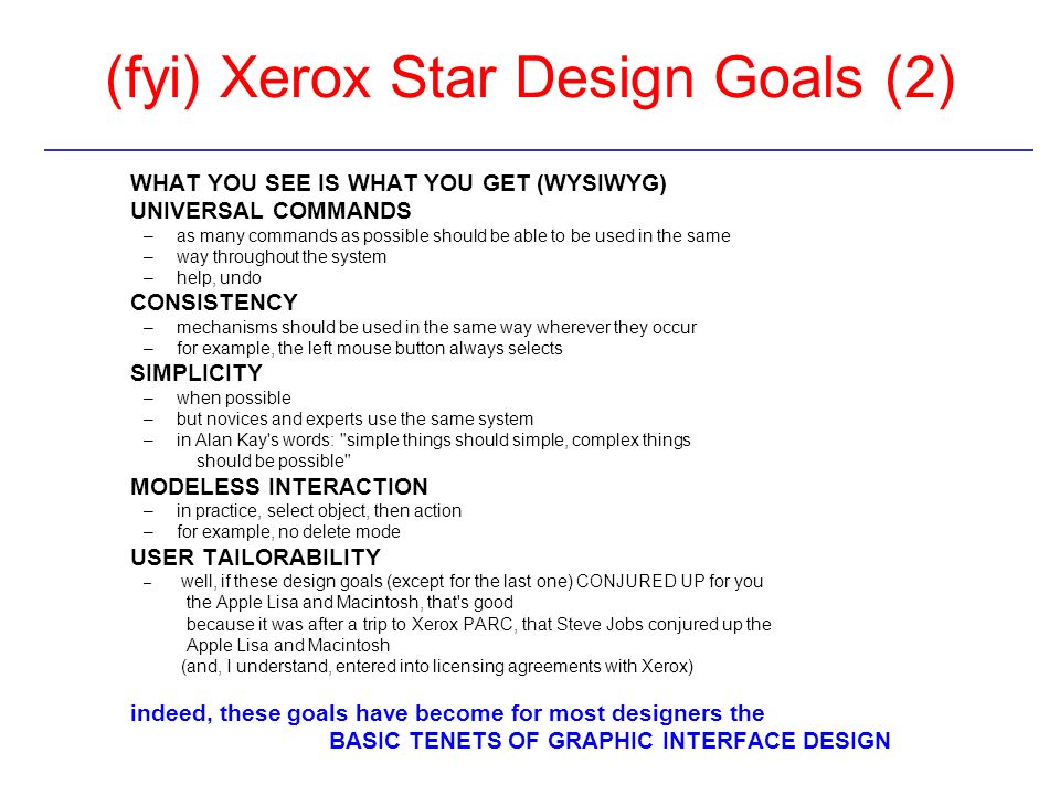 (fyi) Xerox Star Design Goals (2)