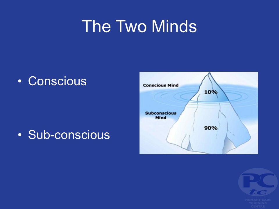 The Two Minds Conscious Sub-conscious