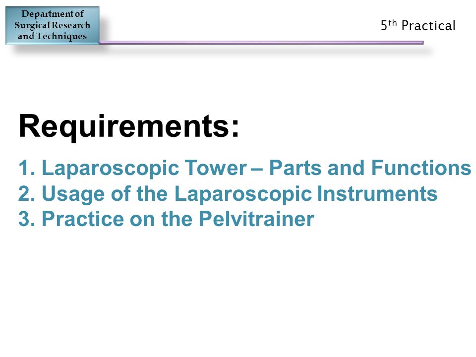 Laparoscopic Instruments & Tower - ppt video online download