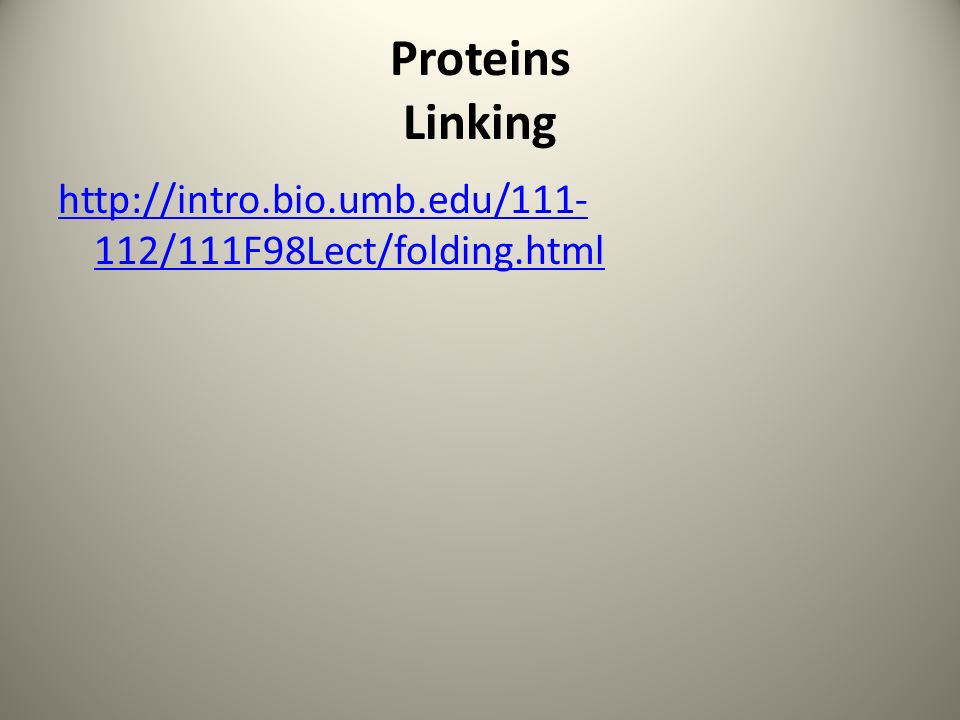 Proteins Linking