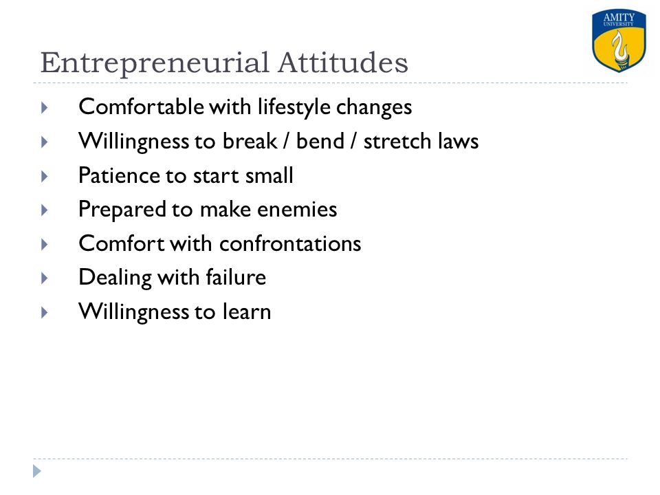 Entrepreneurial Attitudes