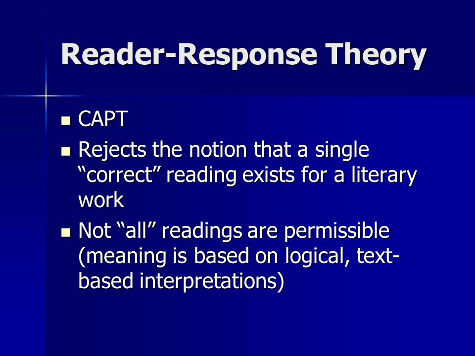 Reader-Response Theory