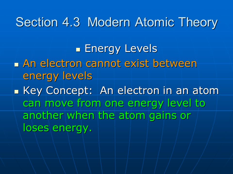 Section 4.3 Modern Atomic Theory