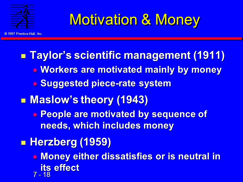 taylor money motivation