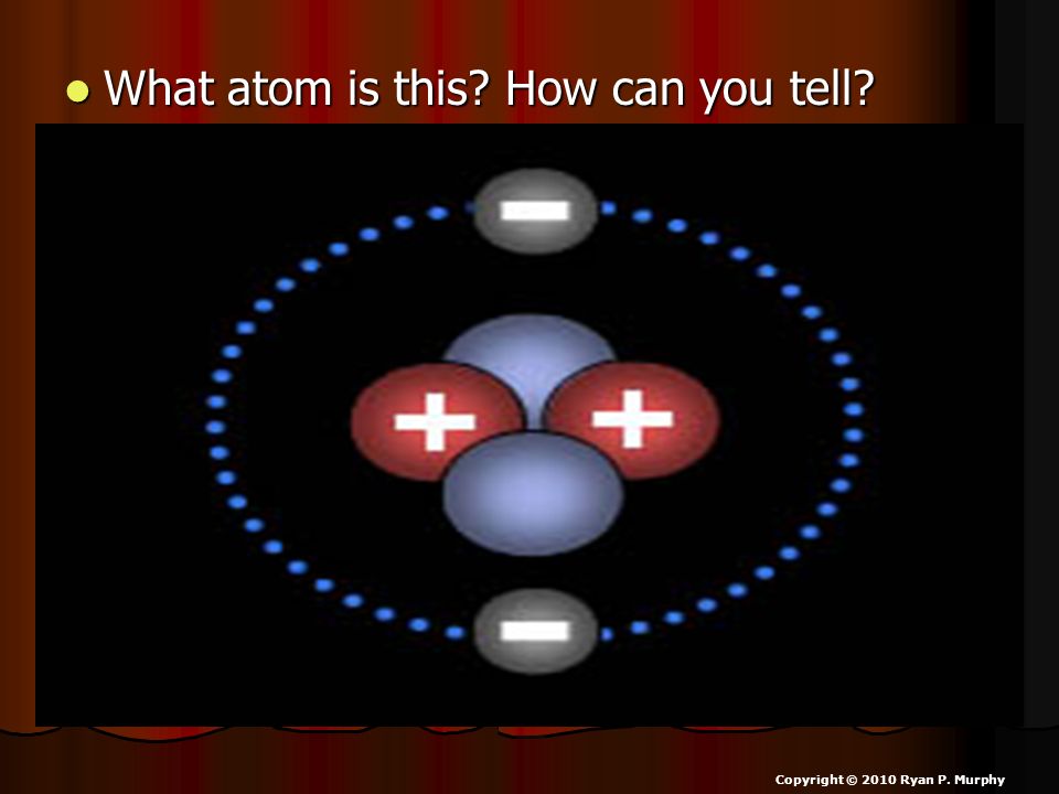 What atom is this How can you tell