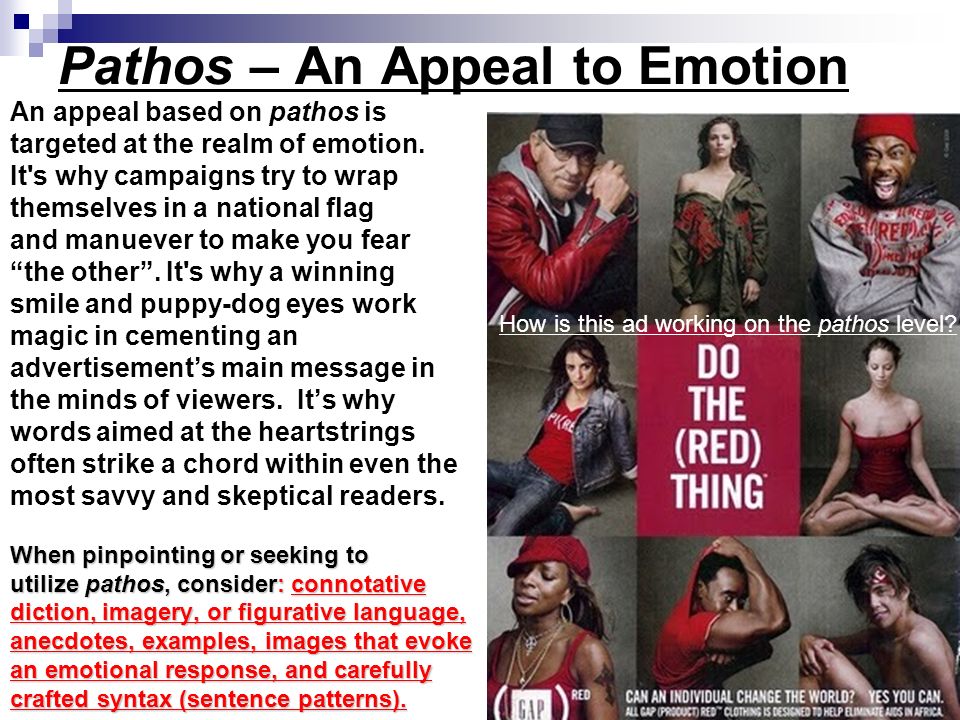 Pathos – An Appeal to Emotion
