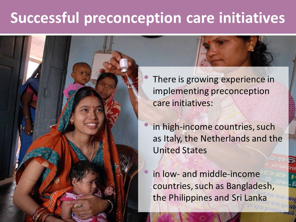 Successful preconception care initiatives