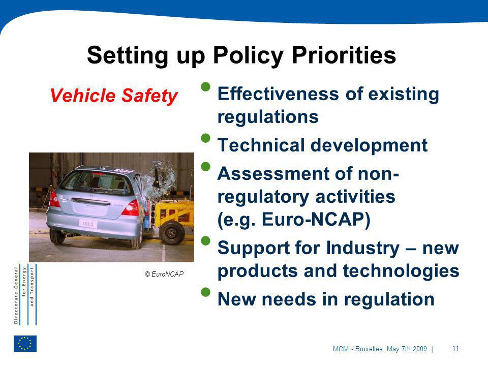 Setting up Policy Priorities