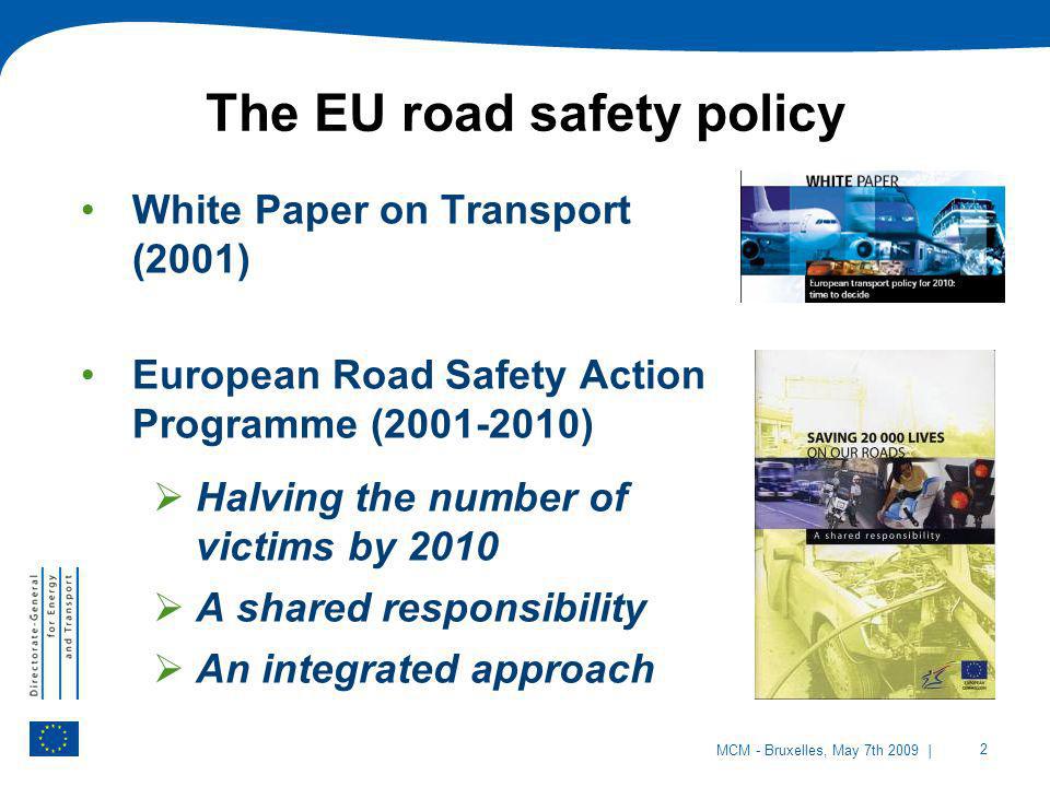 The EU road safety policy