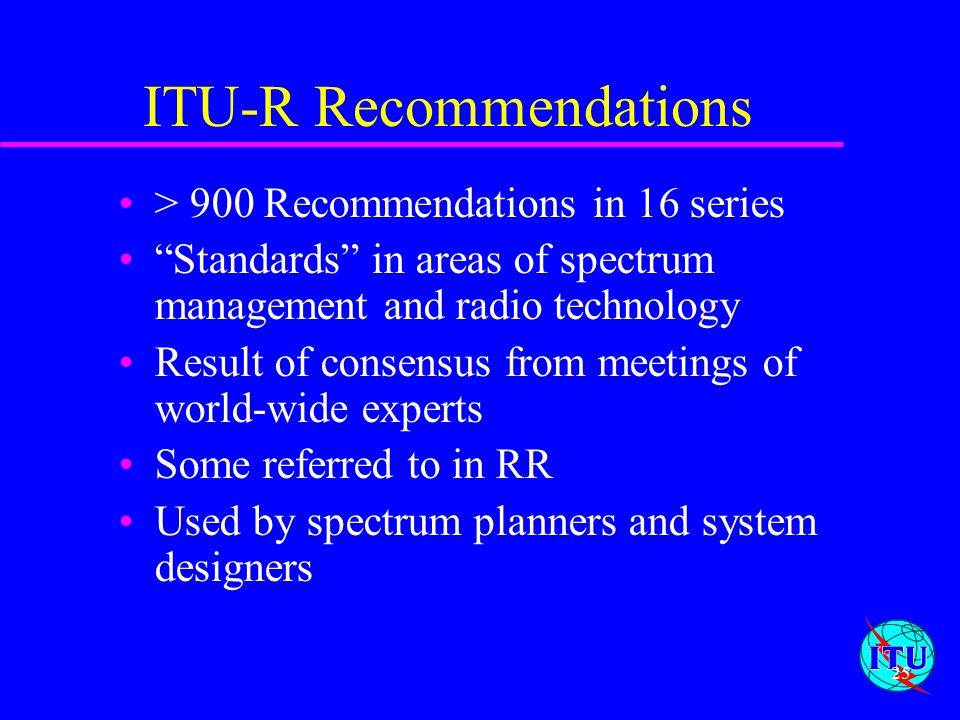 ITU-R Recommendations