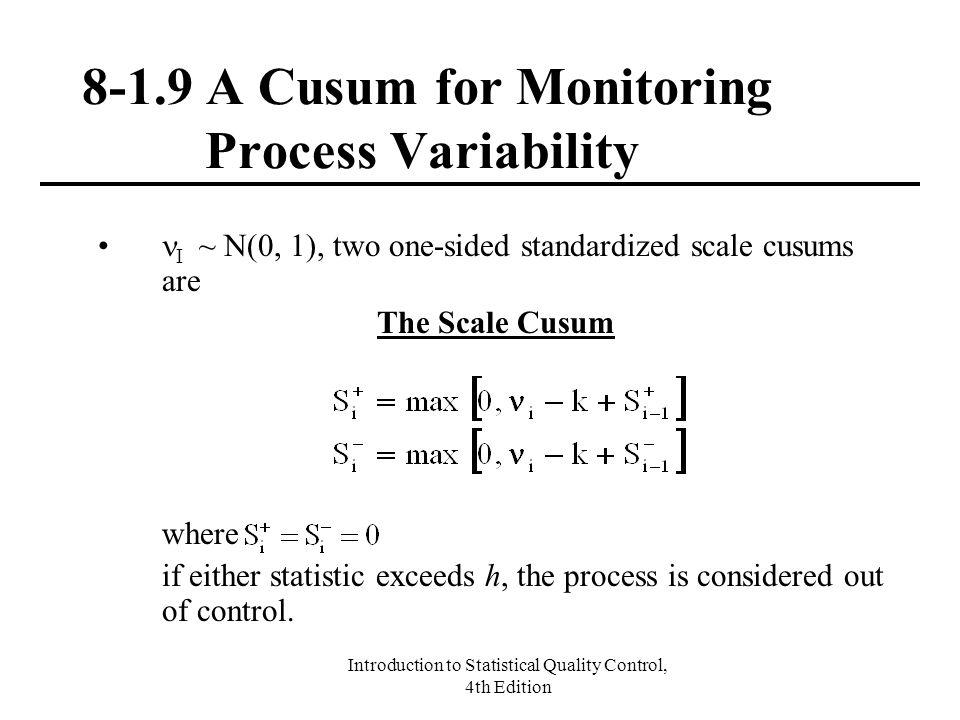 Introduction To Statistical Quality Control 4th Edition Ppt Video Online Download