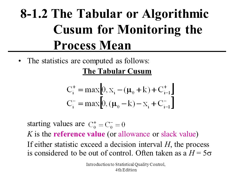 Introduction To Statistical Quality Control 4th Edition Ppt Video Online Download