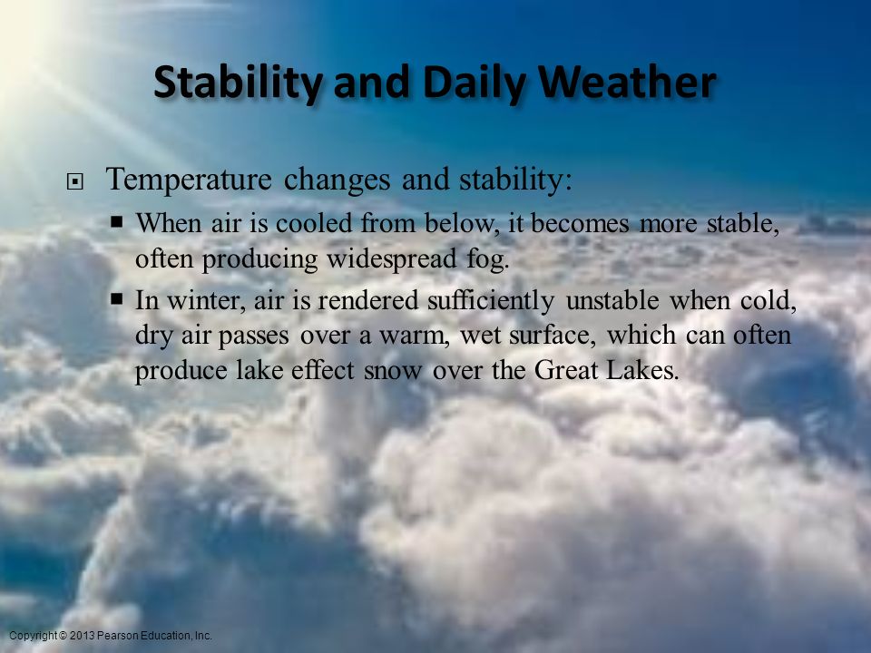 Stability and Daily Weather