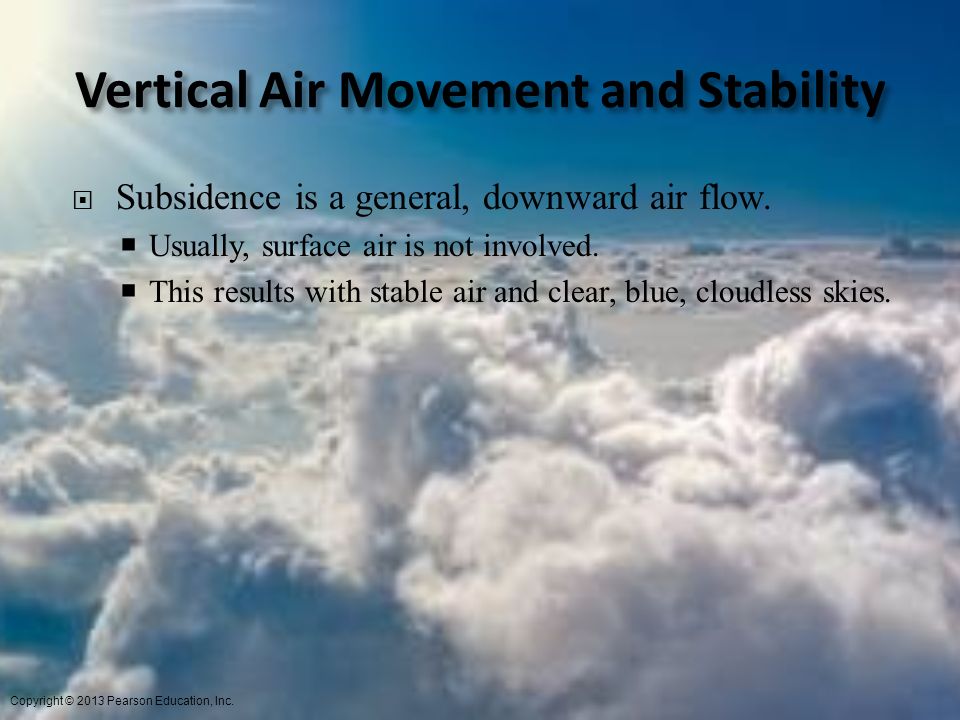 Vertical Air Movement and Stability