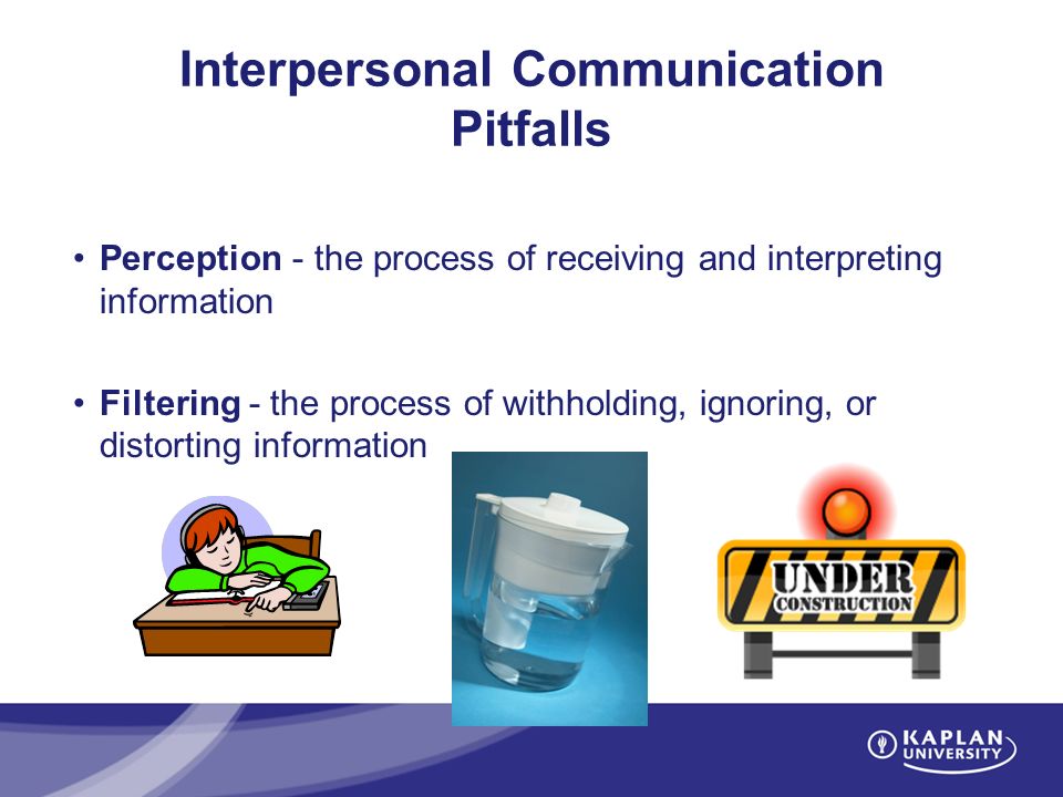 Interpersonal Communication Pitfalls