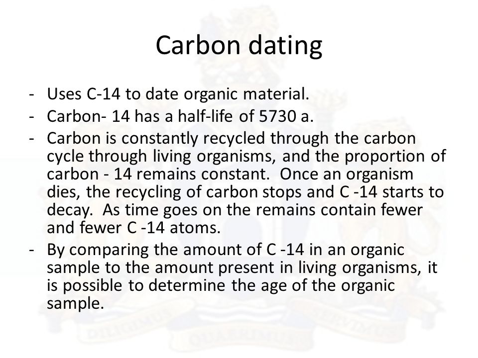 Carbon dating worksheet