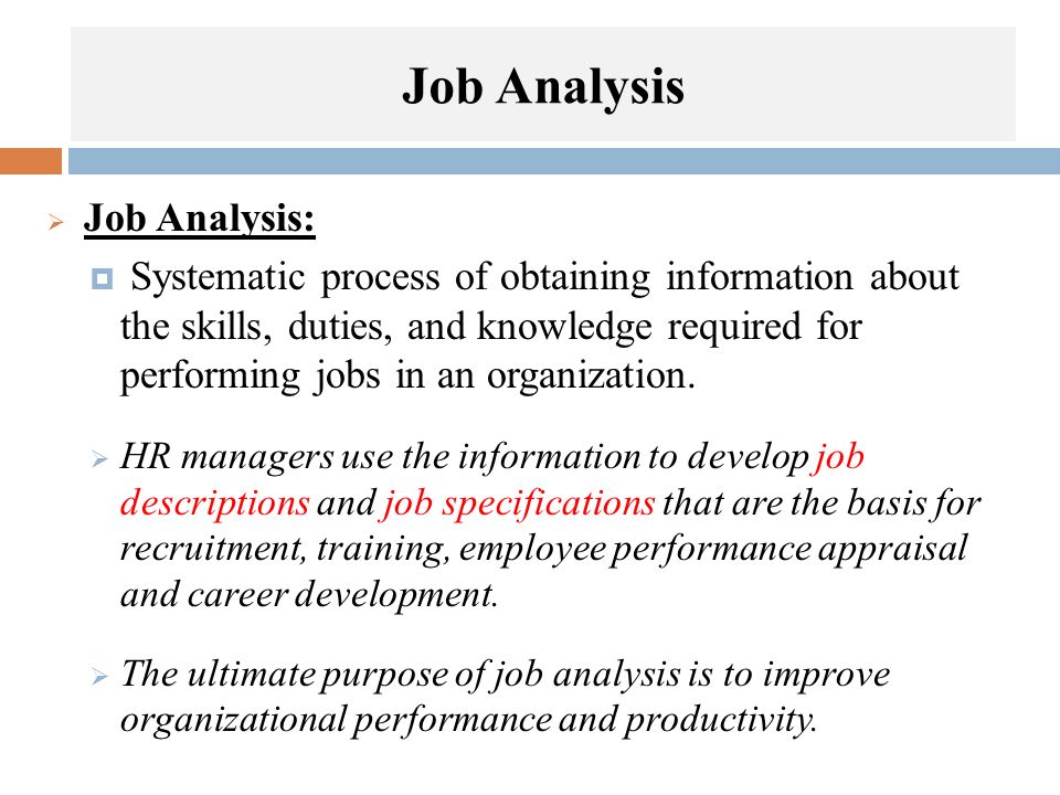 job analysis definition in management